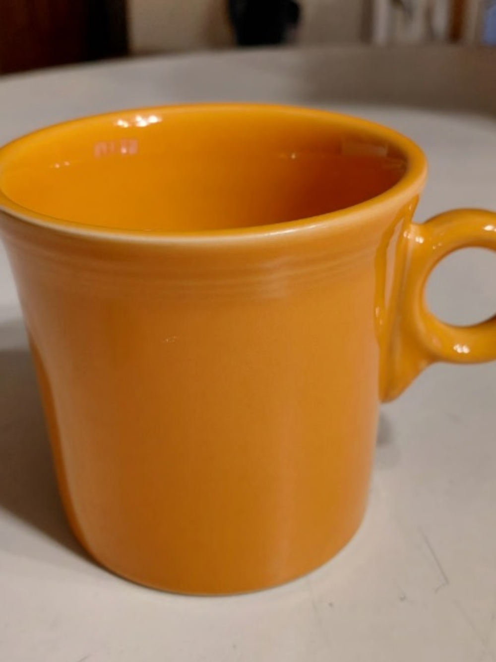Glossy Orange Ceramic Mug - Vibrant Tabletop Accent